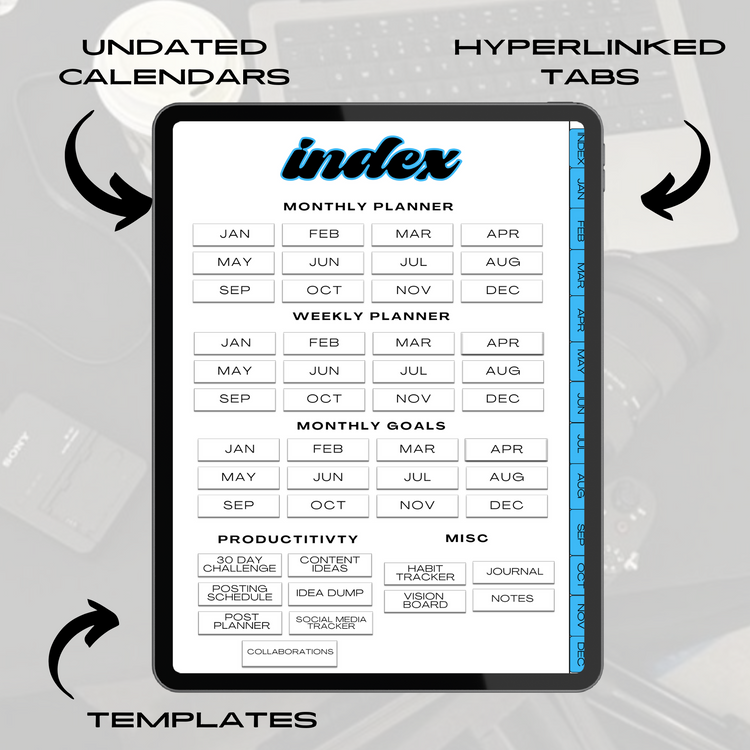 "INFLUENCE" DIGITAL CONTENT PLANNER