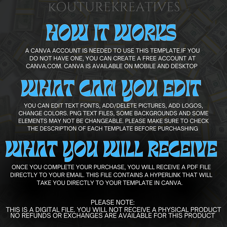 Homecoming Specials Flyer- Editable Canva Template