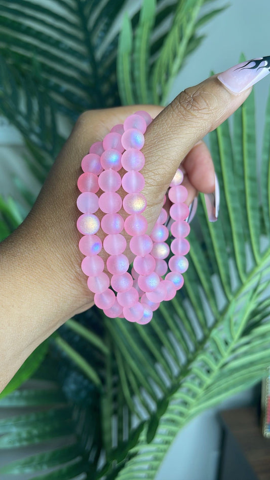 Frosted Beaded Bracelet